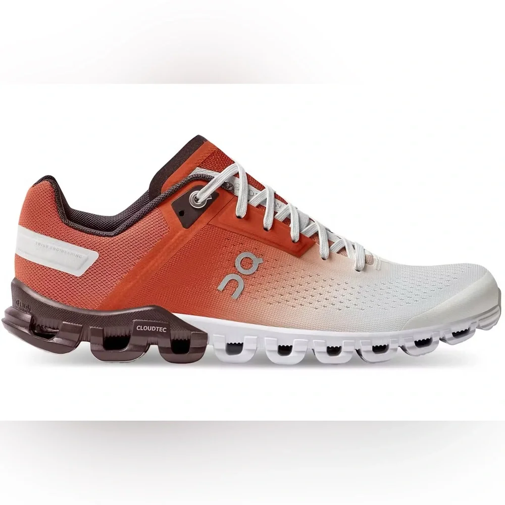 On Running women’s Athletic Shoes - Orange and White - Picture 1 of 4